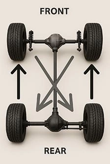 AWD Tire Rotation Example
